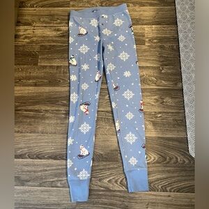 Old Navy Blue Pajama Set with Snowflake Print
